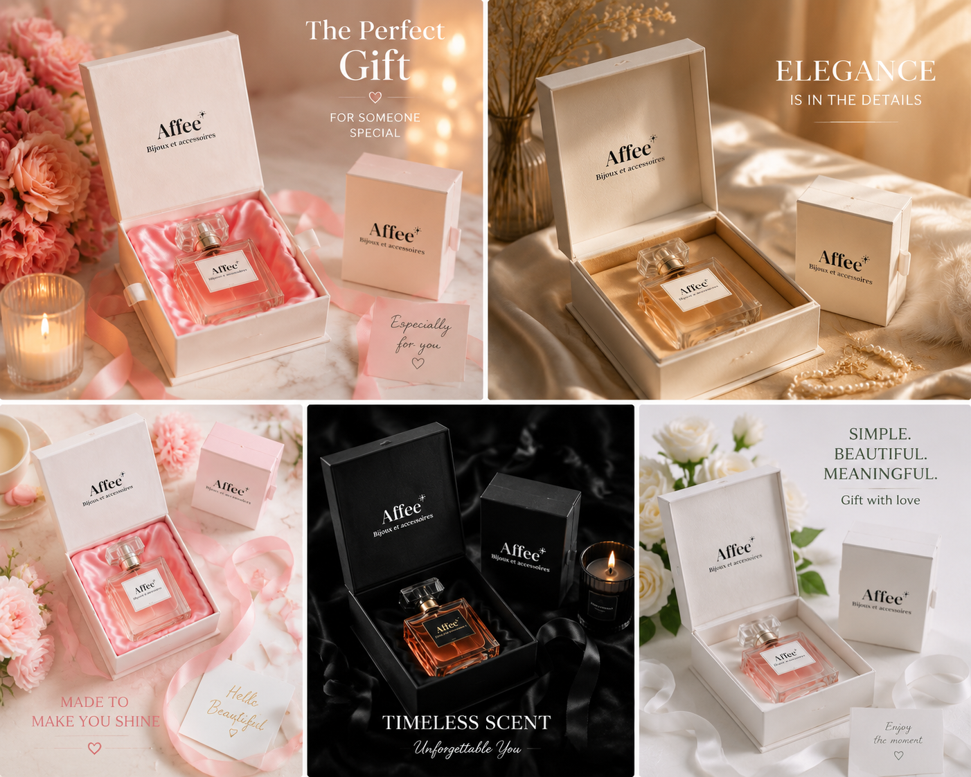 Innovative Luxury Perfume Packaging with Magnetic Cardboard Closure