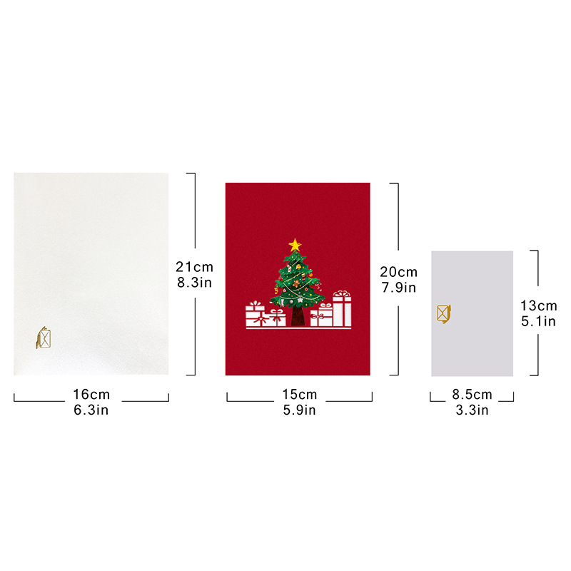 Interactive Magical snowman cute penguin Christmas Tree Jesus Santa Claus Religious Pop Up 3d Paper Christmas Greeting Card