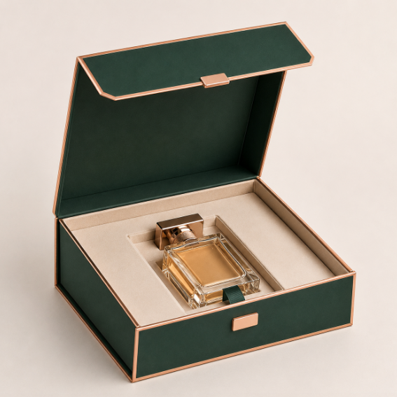 Luxury Custom Magnetic Perfume Paper Gift Box with Foam Insert