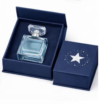 Luxury Perfume Magnetic Gift Box Set with Glass Bottle Packaging