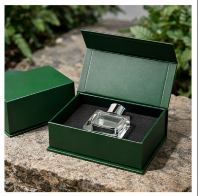 Luxury Custom Perfume Fragrance Bottles Packing High-quality Foldable Magnetic Cardboard Closure  Flat Rigid Perfume Paper box