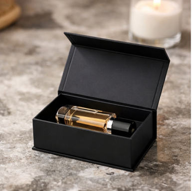 Luxury Custom Perfume Fragrance Bottles Packing High-quality Foldable Magnetic Cardboard Closure  Flat Rigid Perfume Paper box