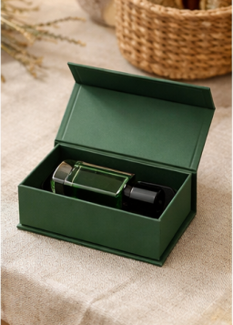 Luxury Custom Perfume Fragrance Bottles Packing High-quality Foldable Magnetic Cardboard Closure  Flat Rigid Perfume Paper box