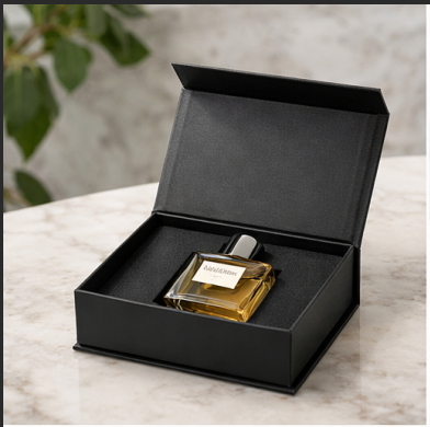 High-end Luxury Custom Perfume Fragrance Bottles Packing Foldable Magnetic Cardboard Closure Flat Rigid Perfume Paper box