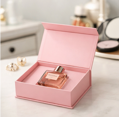 High-end Luxury Custom Perfume Fragrance Bottles Packing Foldable Magnetic Cardboard Closure Flat Rigid Perfume Paper box