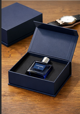 High-end Luxury Custom Perfume Fragrance Bottles Packing Foldable Magnetic Cardboard Closure Flat Rigid Perfume Paper box
