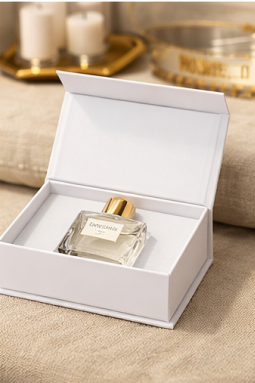 High-end Luxury Custom Perfume Fragrance Bottles Packing Foldable Magnetic Cardboard Closure Flat Rigid Perfume Paper box