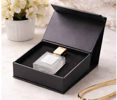 Luxury Pink Custom Perfume Fragrance Bottles Packing Foldable Magnetic Cardboard Closure Flat Rigid Perfume Paper bo
