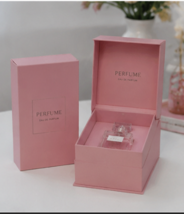 Pink Luxury Custom Perfume Fragrance Bottles Packing Foldable Magnetic Cardboard Closure Flat Rigid Perfume Paper box