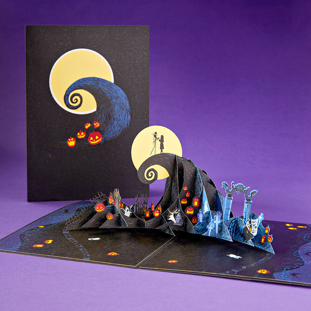 interactive spooky haunted house witch ghost pumpkin cross pop up 3d paper halloween greeting card
