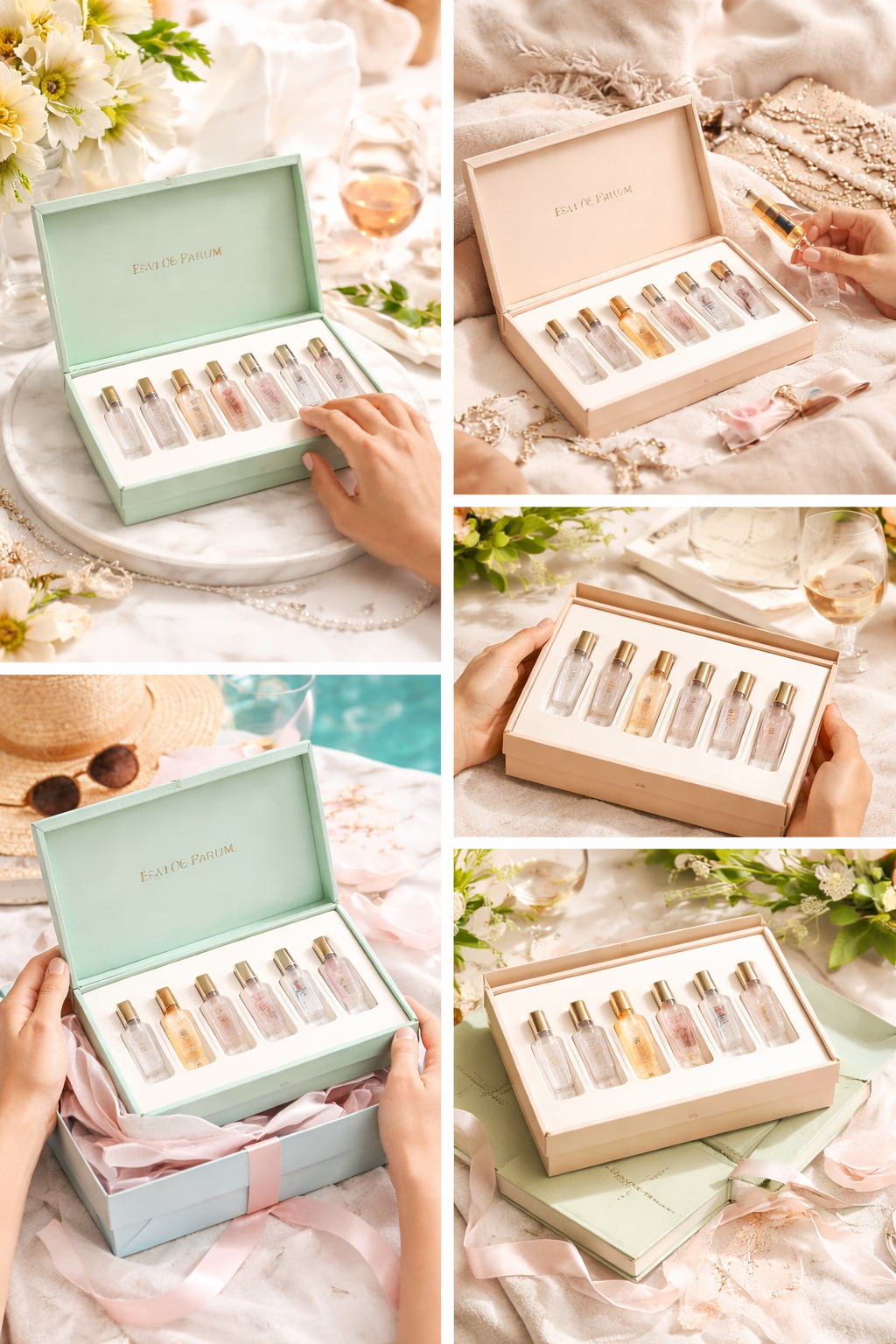 Luxury Custom High-end Perfume Fragrance Bottles Packing Foldable Magnetic Cardboard Closure  Flat Rigid Perfume Paper box