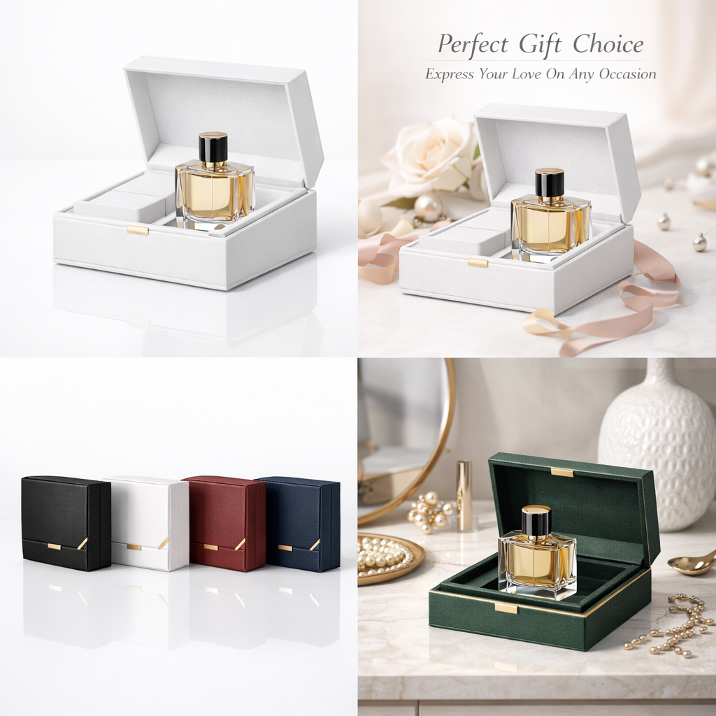 Durable Luxury Custom Perfume Fragrance Bottles Packing Foldable Magnetic Cardboard Closure Flat Rigid Perfume Paper box