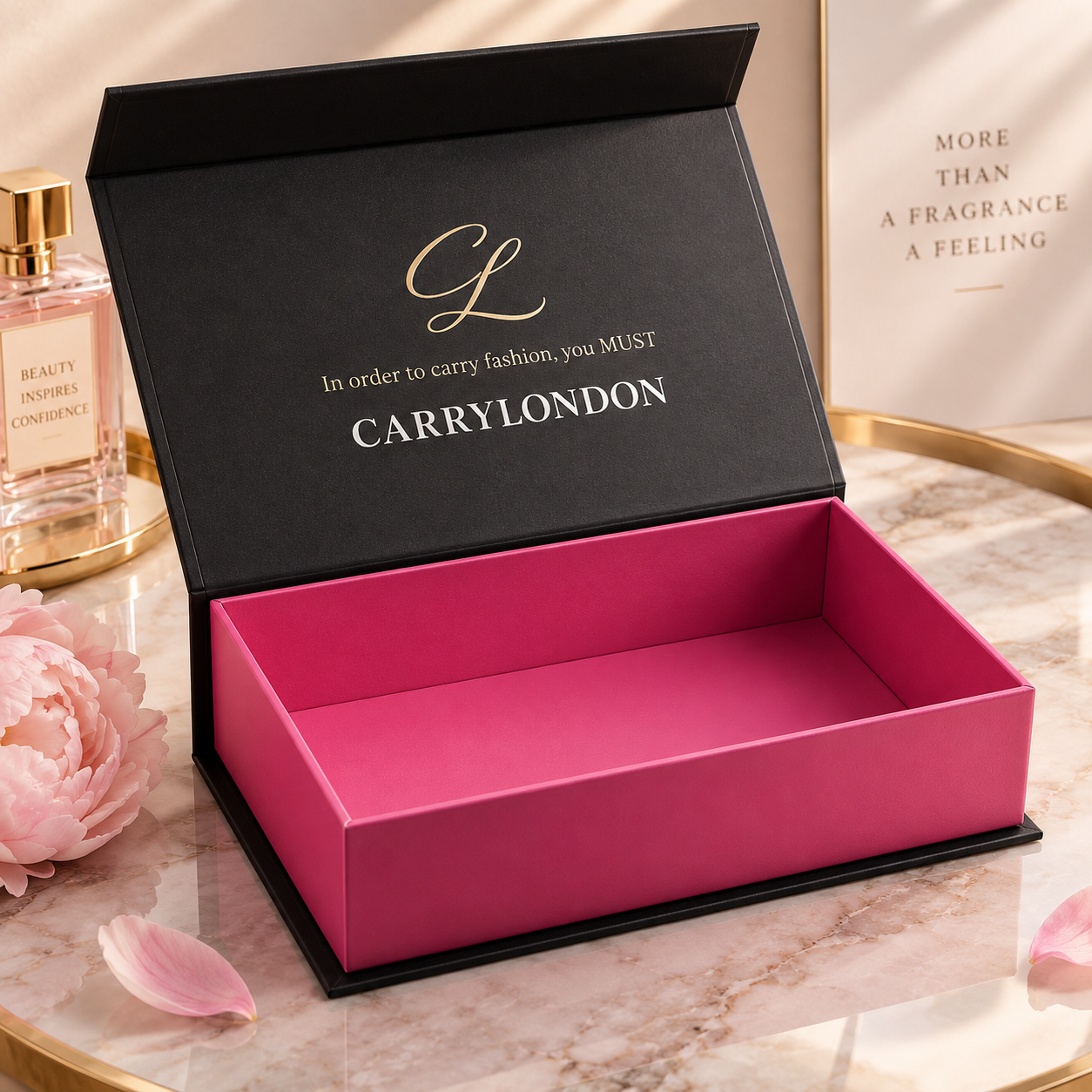 Luxury Custom Magnetic Perfume Paper Packaging Box Foldable Rigid Gift Box