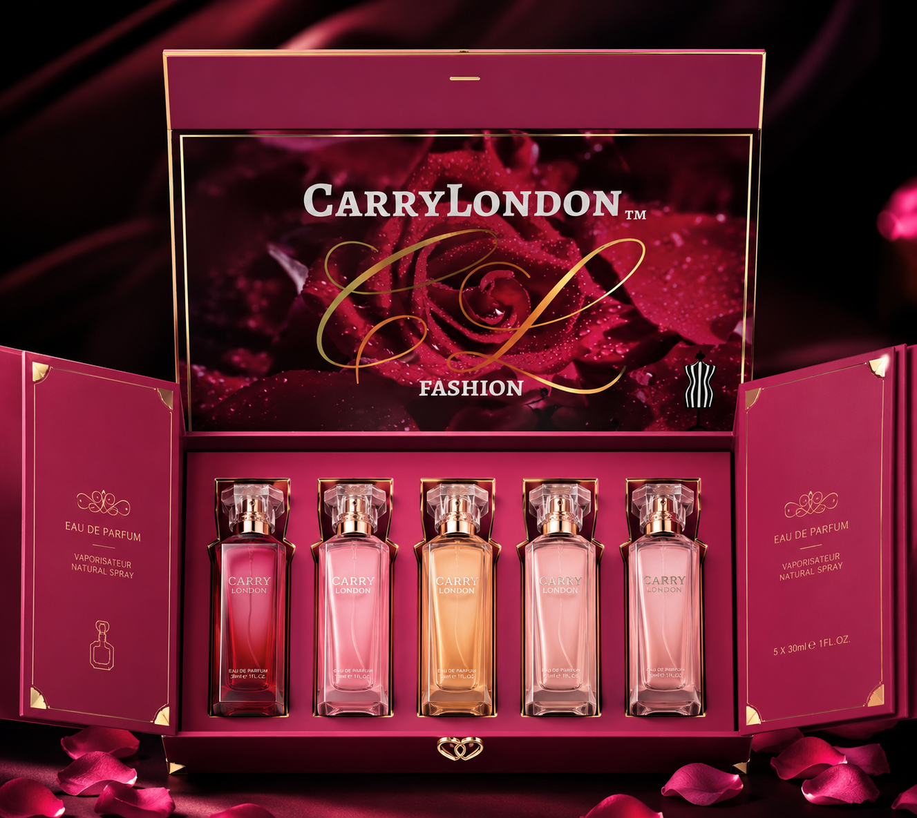 Luxury Custom Perfume Fragrance Bottles Packing Foldable Magnetic Cardboard Closure Flat Rigid Perfume Paper box
