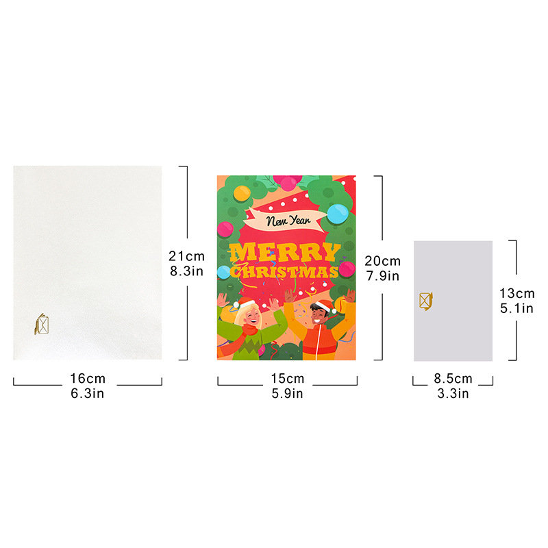 Interactive Magical Gifts & Celebration Scene Snowman Christmas Tree Jesus Santa Claus Religious Pop Up 3d Paper Christmas Greeting Card
