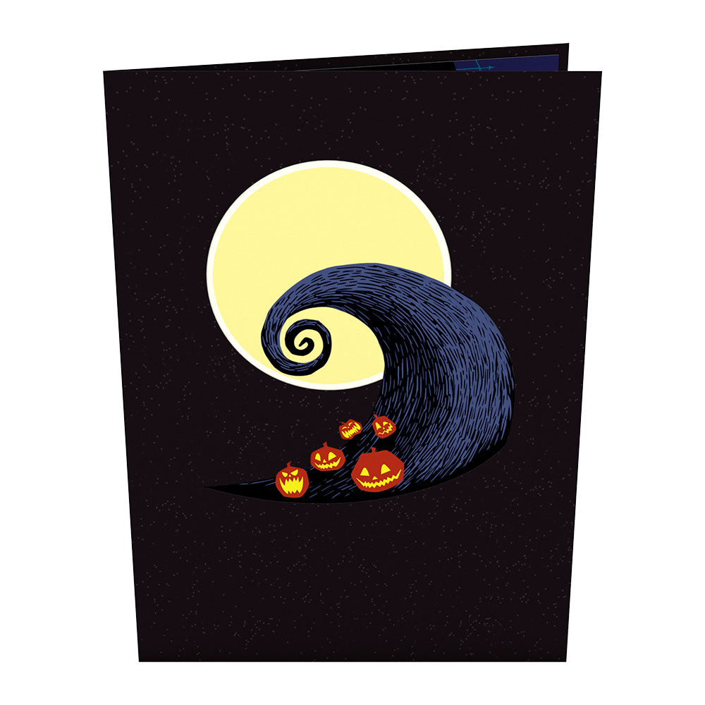 interactive spooky haunted house witch ghost pumpkin cross pop up 3d paper halloween greeting card