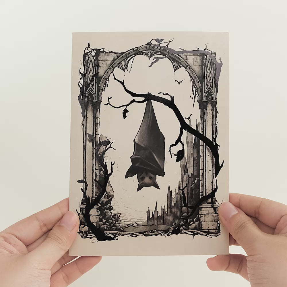 interactive spooky haunted house witch ghost bat full moon pop up 3d paper halloween greeting card