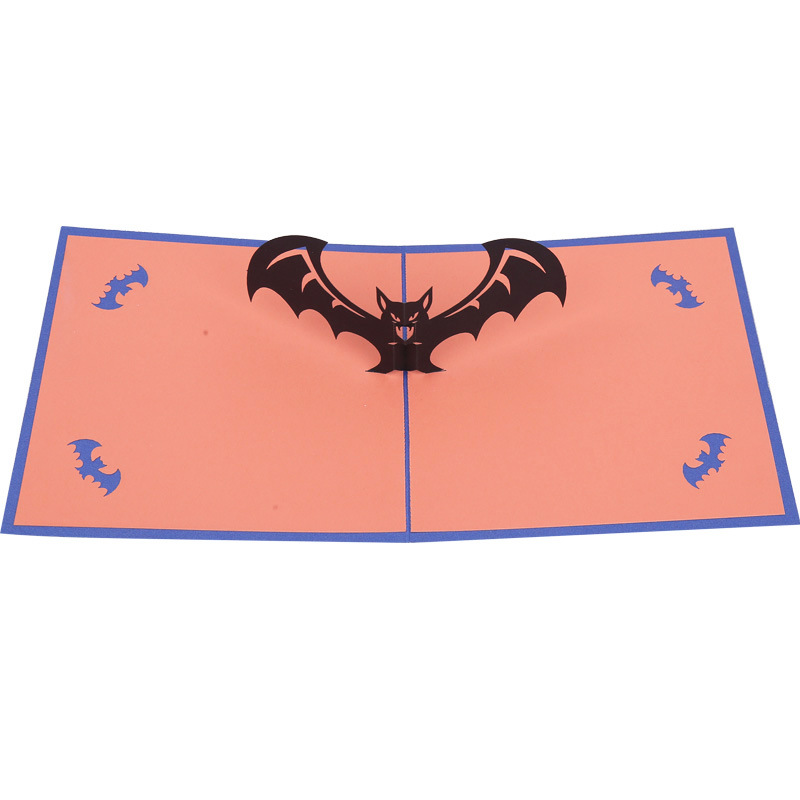 light-up musical interactive spooky haunted house witch ghost pumpkin pop up 3d paper halloween greeting card