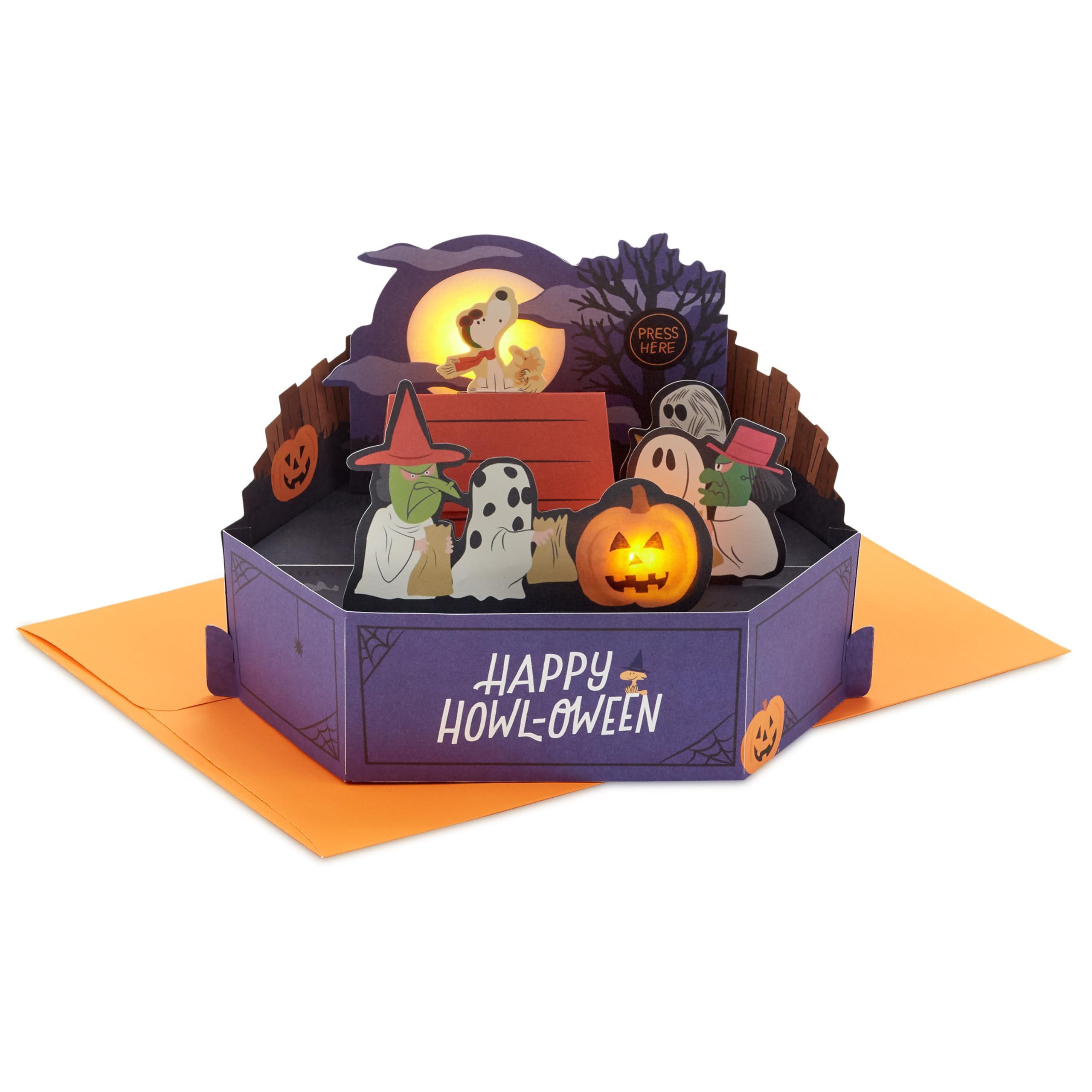 Interactive Spooky Expensive Christmas Deer Santa Tree Bell Pop-up 3D Paper Gift Card