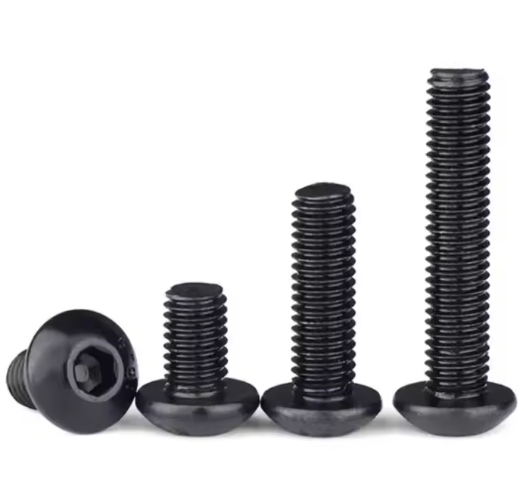 Half Round Head Hexagon Bolt 6-Bobes Recess Bolt Black Zinc Plating