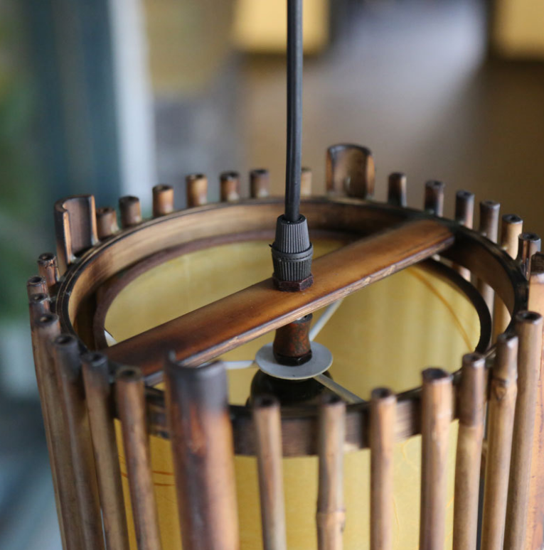 Chinese Bamboo & Fabric Pendant Light – Restaurant, Hotel & Project Decorative Lighting