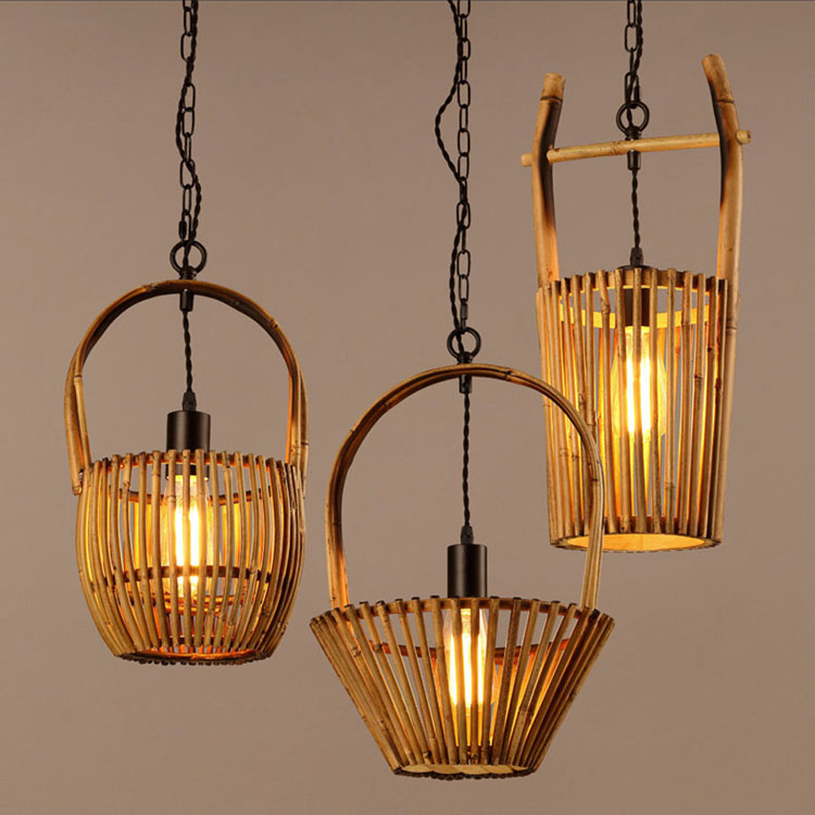 Handwoven Bamboo Pendant Light