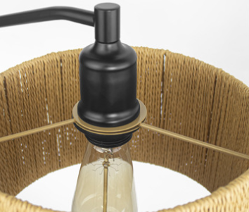 Minimalist Woven Wall Sconce, Handcrafted Rattan Cylinder Lamp for Bedroom, Hallway, Living Room