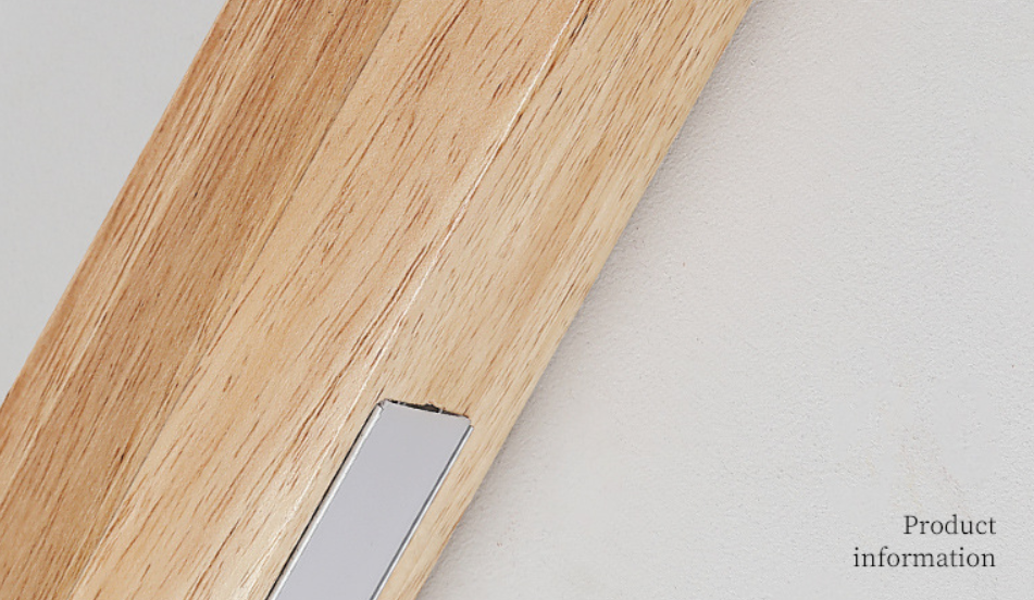 Handmade Solid Wood Wall Lamp - Minimalist Wooden Sconce