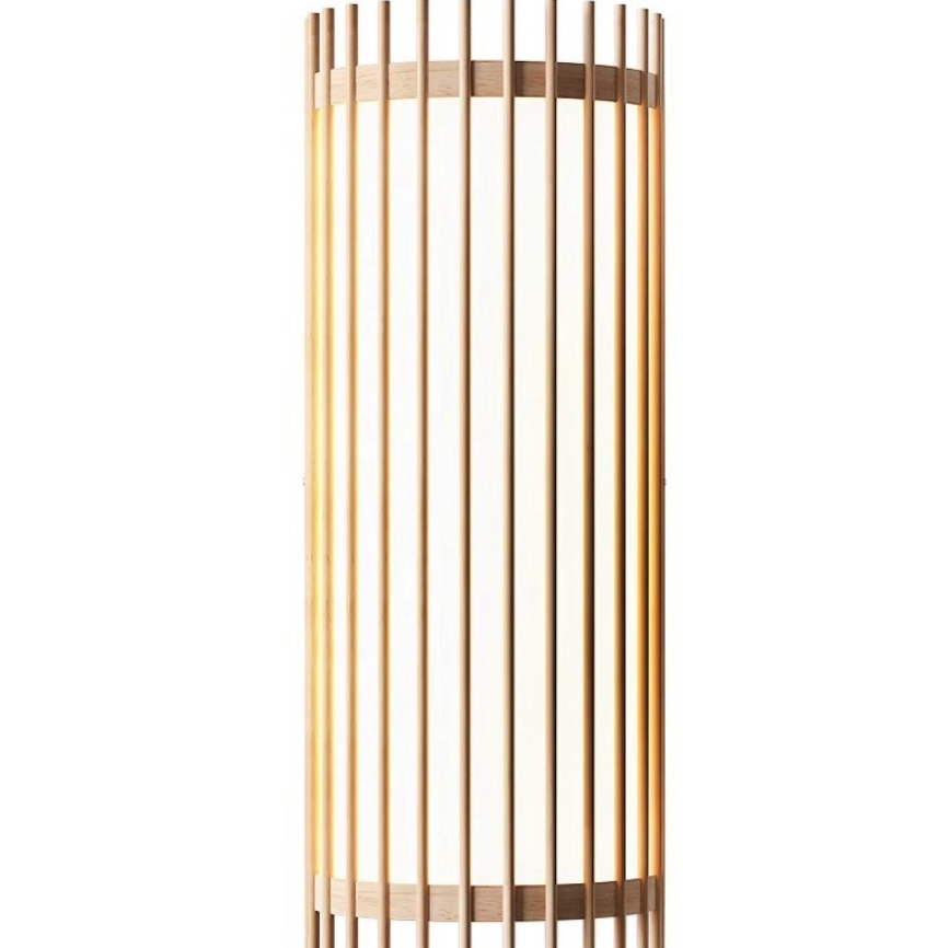Handmade Solid Wood Woven Wall Lamp - Modern Wooden Wall Sconce