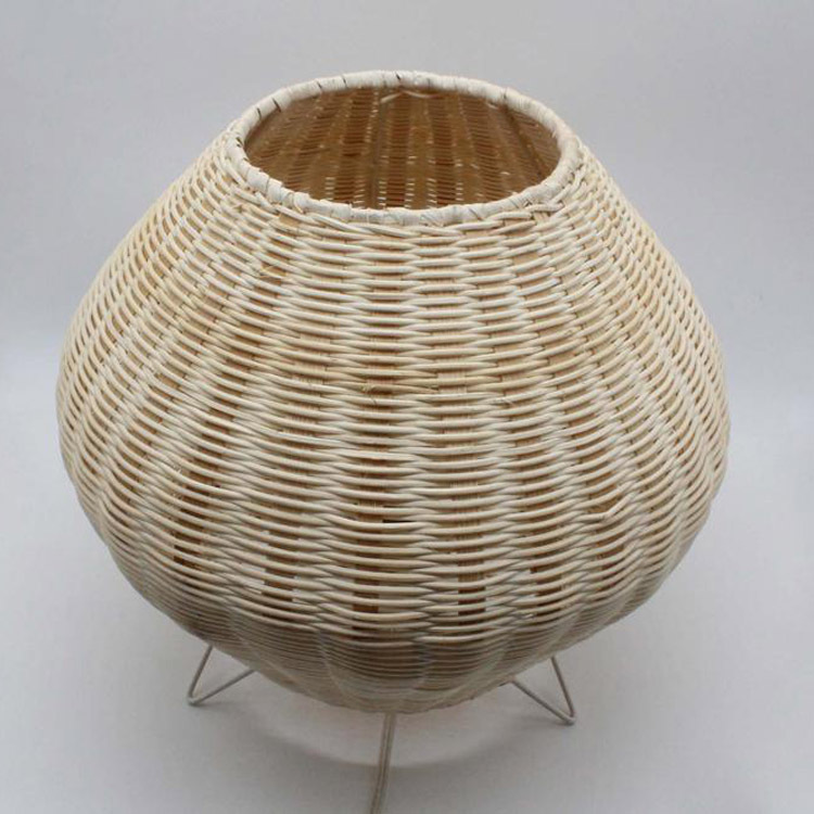 Handwoven Rattan Floor Lamp - Warm Ambient Lighting