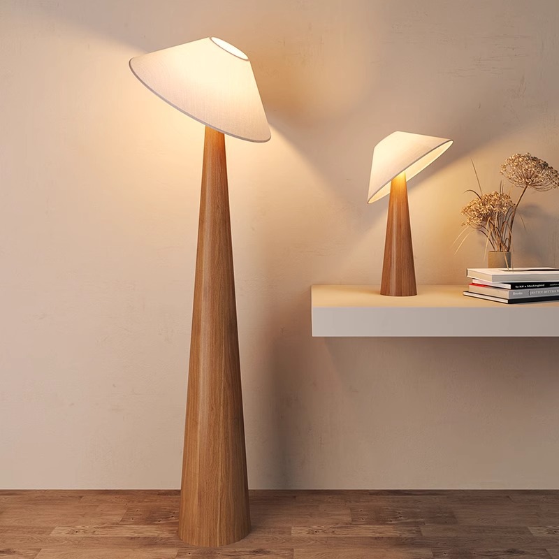 Modern Minimalist Handmade Solid Wood Floor Lamp | Nordic Style Table Lamp