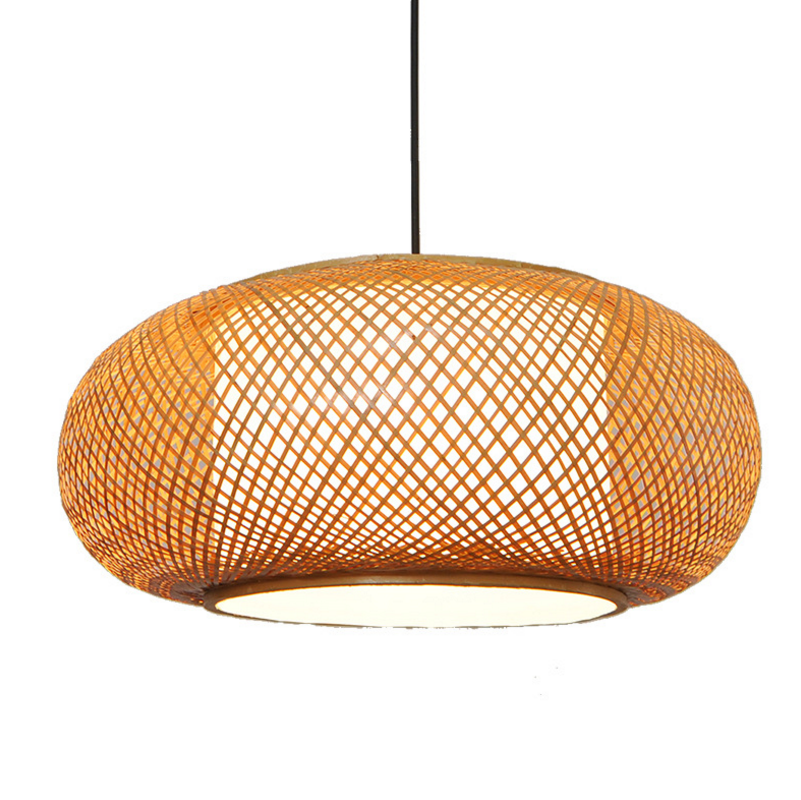 Handwoven Bamboo Pendant Light for Dining Rooms, Hotels, Cafes & Commercial Spaces