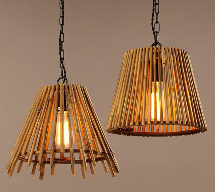 Handmade Bamboo Pendant Light for Restaurants & Cafes