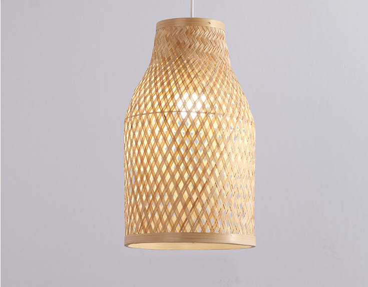 Layered Bamboo Pendant Light