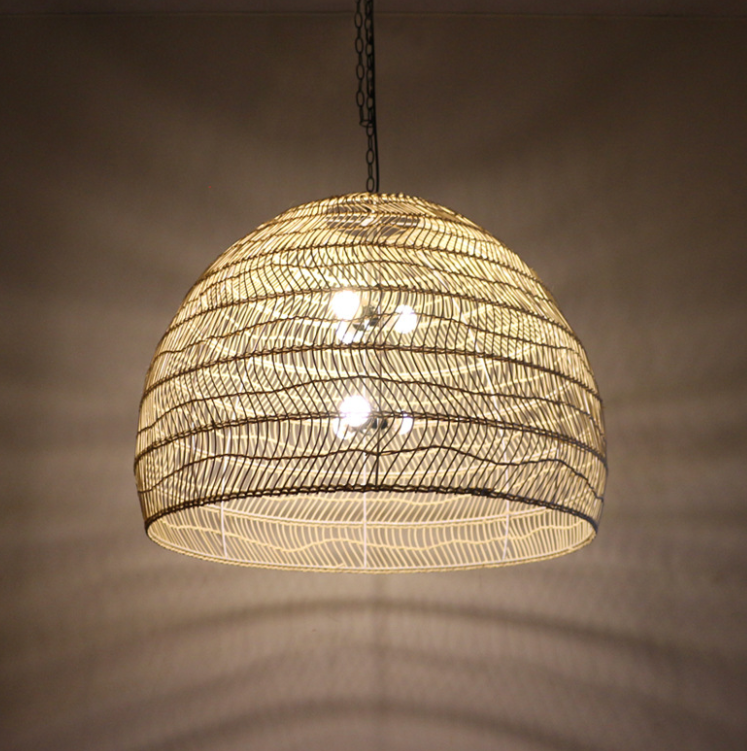 Rattan pendant light