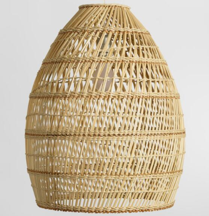 Natural Rattan Pendant Light – Handwoven Lighting for Restaurant, B&B, and Lounge Décor