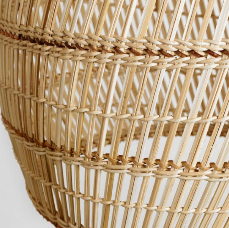 Natural Rattan Pendant Light – Handwoven Lighting for Restaurant, B&B, and Lounge Décor