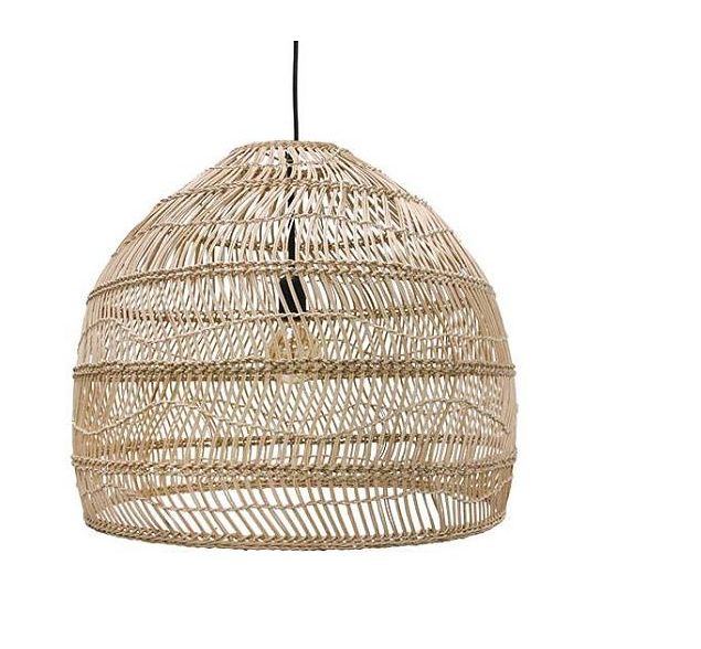 Natural Rattan Pendant Light – Handwoven Lighting for Restaurant, B&B, and Lounge Décor