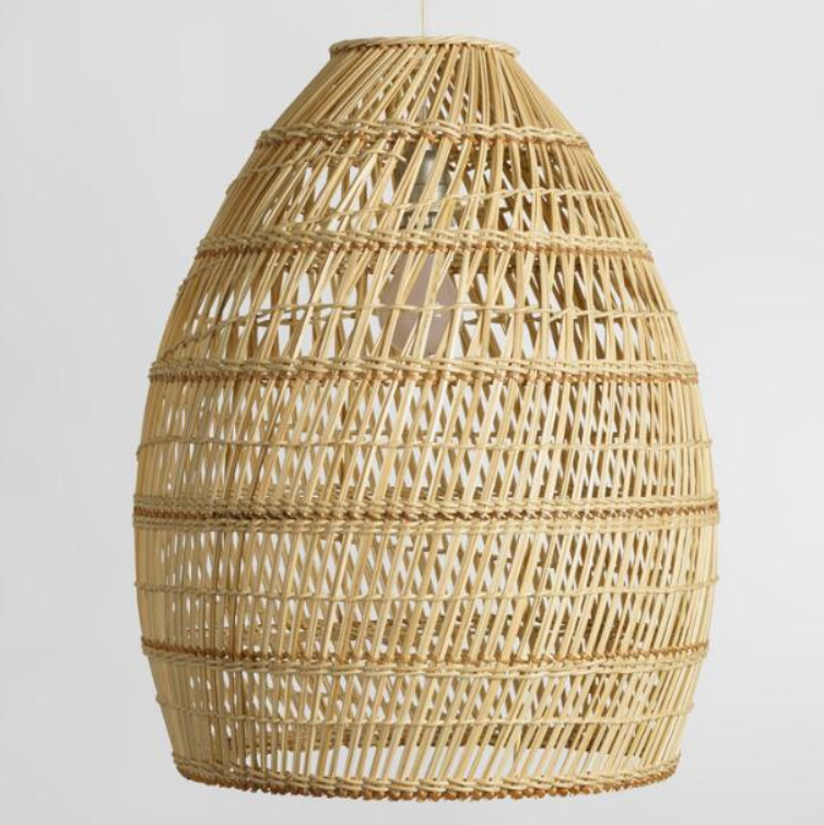 Natural Rattan Pendant Light – Handwoven Lighting for Restaurant, B&B, and Lounge Décor