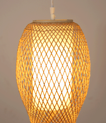 Handmade Bamboo Woven Pendant Light – Elegant Rattan Hanging Lamp for Restaurants, Hotels & Leisure Spaces