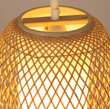 Handmade Bamboo Woven Pendant Light – Elegant Rattan Hanging Lamp for Restaurants, Hotels & Leisure Spaces