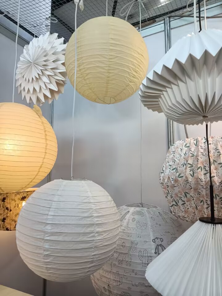 Handwoven Oval Paper Lantern Pendant Light Shade
