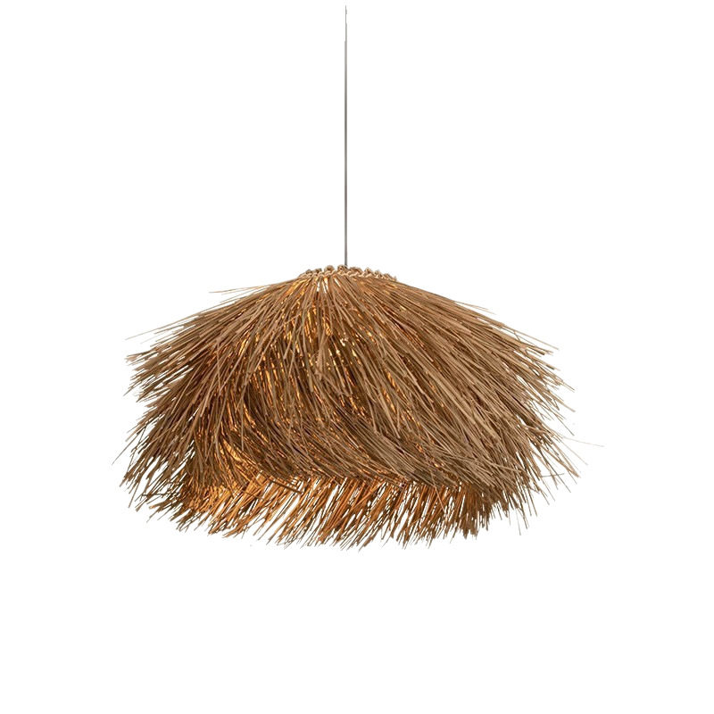 Natural Rattan Woven Pendant Light – Handcrafted Boho Ceiling Lamp