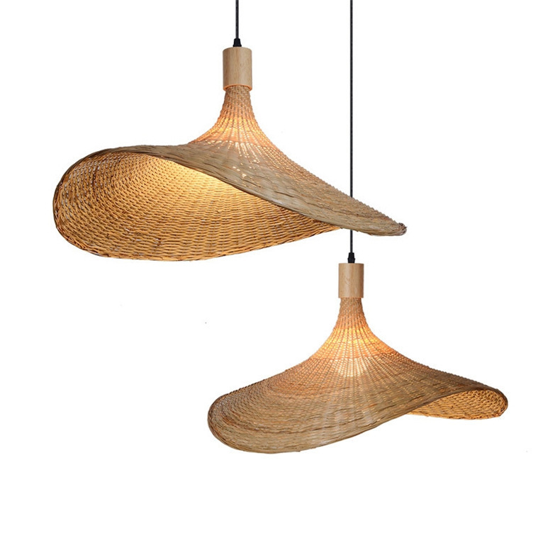 Handcrafted Woven Rattan Pendant Light – Modern Natural Ceiling Lamp