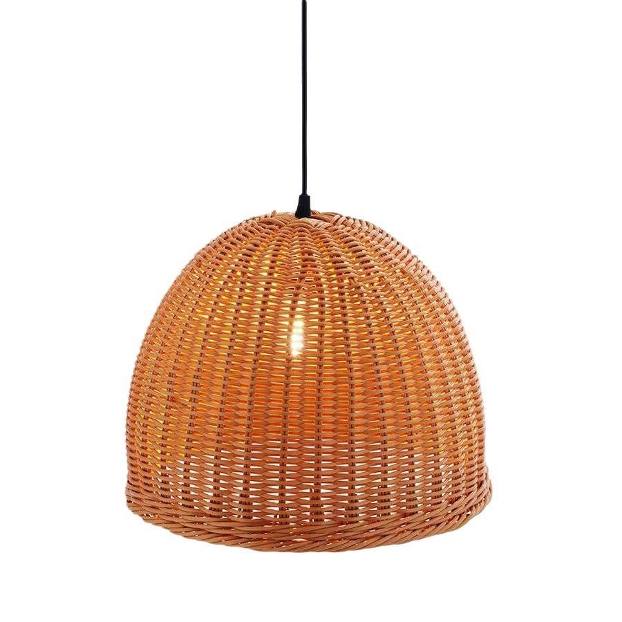 Handwoven Bamboo Rattan Pendant Light Nordic Hanging Ceiling Lamp