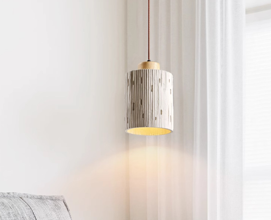 Handcrafted Wooden Woven Dining Pendant Light Modern Hanging Lamp