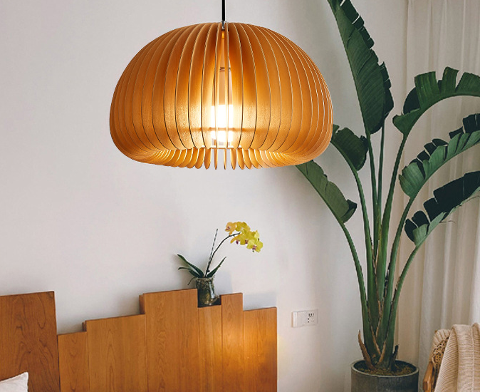 Scandinavian Rattan Woven Pendant Light