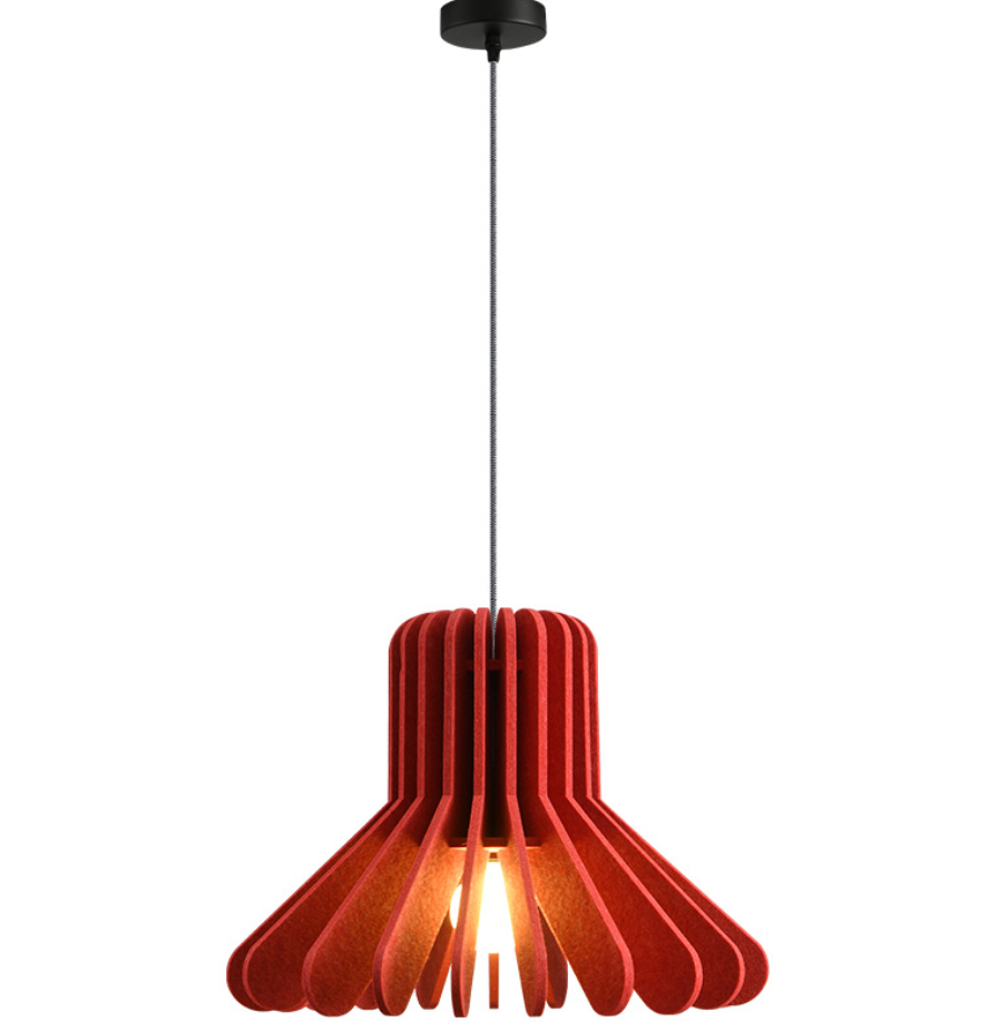 Handmade Acoustic Felt Pendant Light Modern Sculptural Hanging Lamp