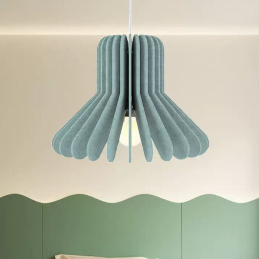 Handmade Acoustic Felt Pendant Light Modern Sculptural Hanging Lamp