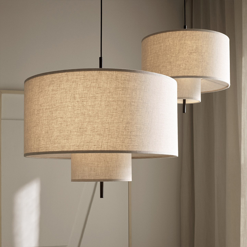 Scalloped Woven Dome Pendant Light